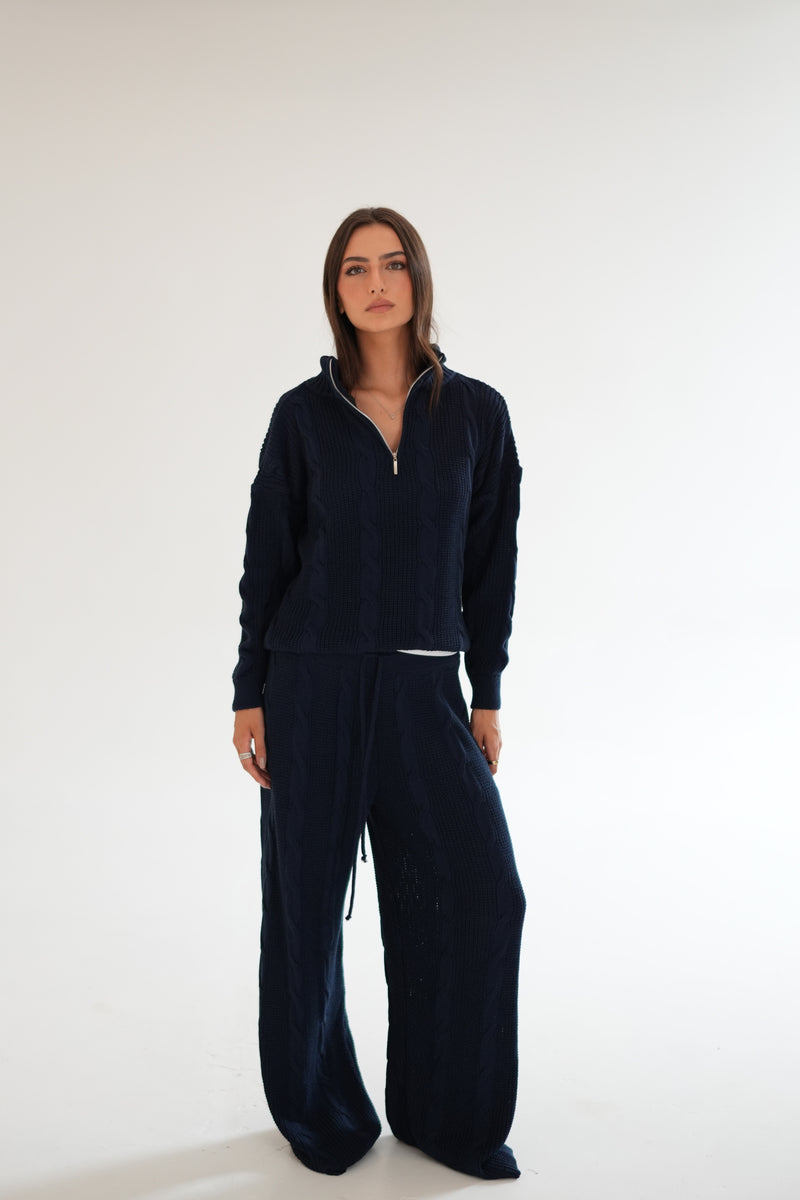 Conjunto Zip UP Marinho